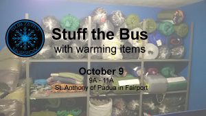 Stuff the Bus at St Anthony's in Fairport