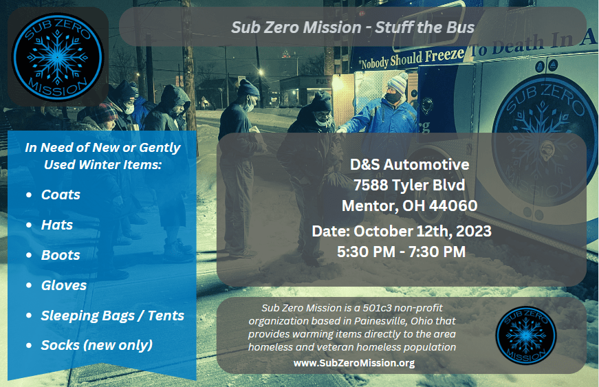D&S Automotive - Stuff the Bus - 2023 - Flyer