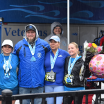 Winners receiving award at the Sub Zero Mission 5k and 1-mile run/walk.